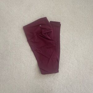 Lululemon Athletica Burgundy Leggings